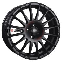 OZ Superturismo GT 8*17 5*112 ET35 75 Matt Black + Red Lettering
