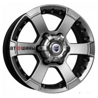 КиК M56 (КС593) 7*16 6*139.7 ET30 93.1 Дарк платинум