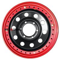 Off-Road Wheels Тойота Ниссан с бедлоком (красный) 8*16 6*139.7 ET-19 110 Черный