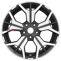 Khomen Wheels KHW1715 (Teana/X-trail) 7*17 5*114.3 ET45 66.1 Black-FP