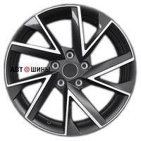 Khomen Wheels KHW1714 (Karoq) 7*17 5*112 ET45 57.1 Black-FP