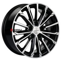 Khomen Wheels KHW1611 (Toyota/Suzuki) 6.5*16 5*114.3 ET45 60.1 Black-FP