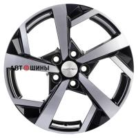 Khomen Wheels KHW1712 (Karoq/Octavia/Passat/Tiguan) 7*17 5*112 ET43 57.1 Black-FP