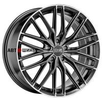 OZ Gran Turismo HLT 8.5*19 5*114.3 ET35 75 Star Graphite Diamond Lip