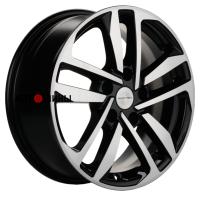 Khomen Wheels KHW1612 (Civic) 6.5*16 5*114.3 ET41 64.1 Black-FP