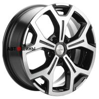 Khomen Wheels KHW1710 (Coolray) 6.5*17 5*114.3 ET45 54.1 Black-FP