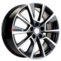 Khomen Wheels KHW1802 (Coolray) 7*18 5*114.3 ET50 54.1 Black-FP