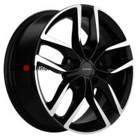 Khomen Wheels KHW1708 (Kodiaq/Tiguan) 6.5*17 5*112 ET38 57.1 Black-FP