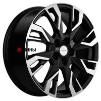 Khomen Wheels KHW1809 (Dongfeng 580/DFSK 500) 7*18 5*110 ET35 67.1 Black-FP