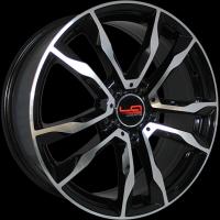 REPLICA TD MR508 8.5*18 5*112 ET48 66.6 черный глянцевый+полированая лицевая часть