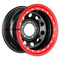 Off-Road Wheels УАЗ с бедлоком (красный) 10*15 5*139.7 ET-44 110 Черный
