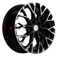 Khomen Wheels KHW1718 (Nissan Juke F15 [14..20]) 7*17 5*114.3 ET47 66.1 Black-FP
