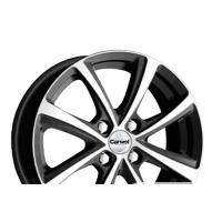 CARWEL АКУШ AB 6*15 4*98 ET35 58.6 Черный глянцевый с полированной лицевой частью