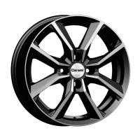 CARWEL СЕГУН 271 AB 6*16 4*100 ET50 60.1 Черный глянцевый с полированной лицевой частью