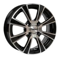 CARWEL ЙОТА 113 AB 5.5*14 4*98 ET35 58.5 Черный глянцевый с полированной лицевой частью