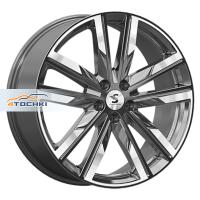 Premium Series КР014 (Jetour T2) 8*20 5*108 ET39 60.1 Diamond Gloss Graphite