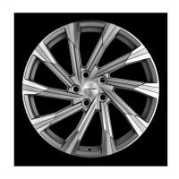 KHOMEN 1901 GRF 7.5*19 5*114.3 ET40 66.6 Серый с полированной лицевой частью