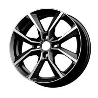 CARWEL ТАХО 283 AB 6*15 4*98 ET40 58.5 Черный глянцевый с полированной лицевой частью