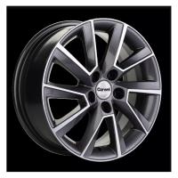 CARWEL САТУРН 1507 (POLO) AGR 6*15 5*100 ET40 57.1 Серый с полированной лицевой частью