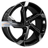 Hengde 5108 9*20 5*112 ET37 66.45 Clear powder gloss black machined face