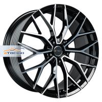 INCH GA8532 9.5*21 5*130 ET46 71.6 Gloss Black Machined Face