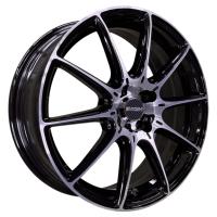 INCH FA8537 6.5*17 5*108 ET43 65.1 Gloss Black Machined Face