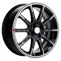 Khomen Wheels KHW1707 (XRay) 6.5*17 4*100 ET41 60.1 Black-FP matt